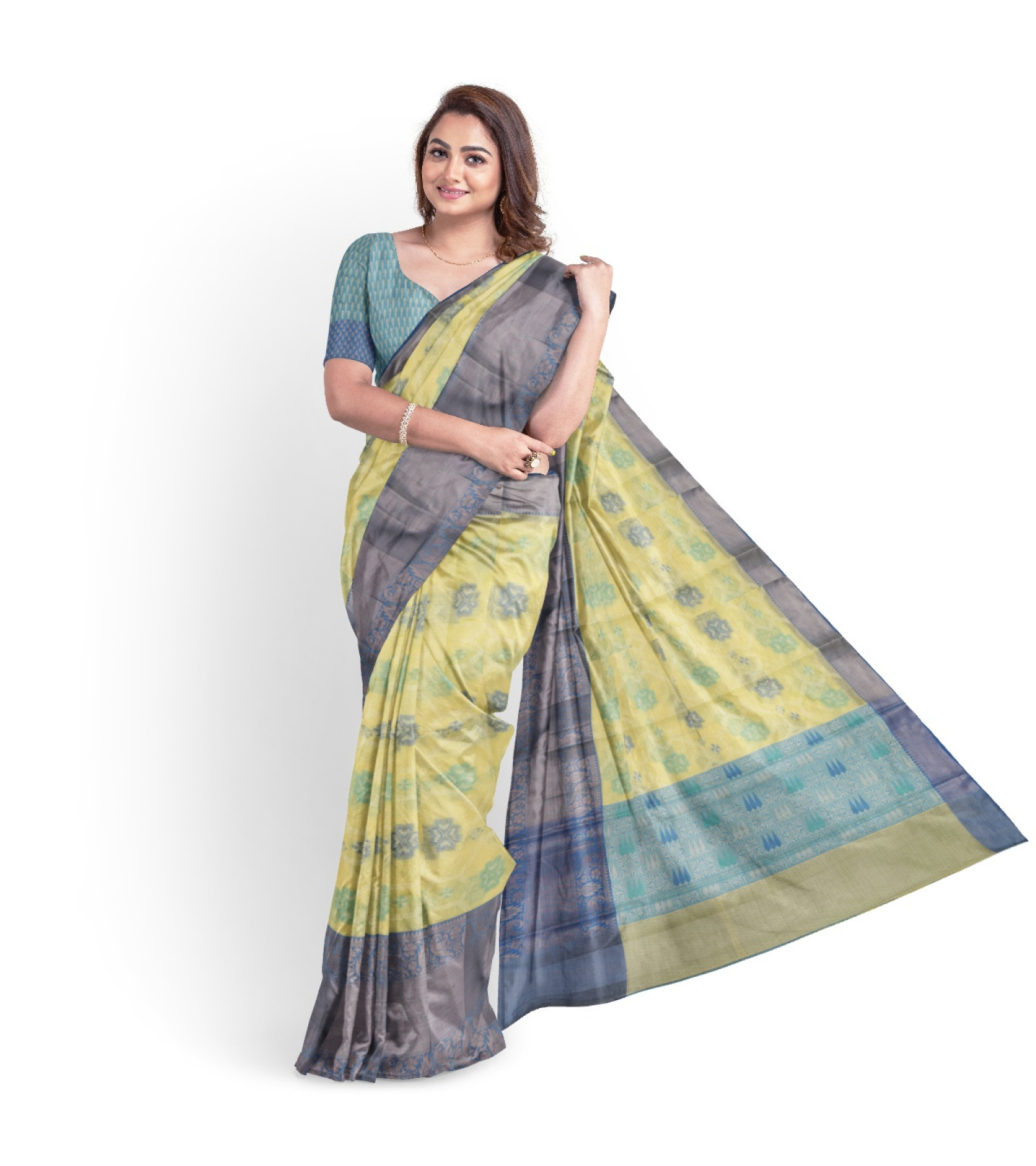 Exclusive Light Green Tissue Kanjivaram Saree by Abaranji 